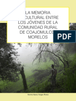 La Memoria Biocultural Entre Los Jovenes Morelos