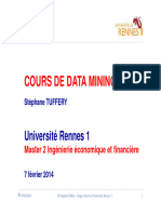 Cours de Data Mining Tuffery