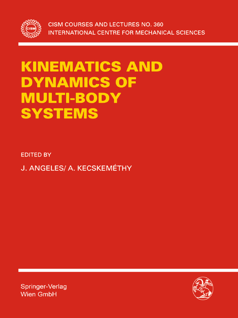 J angeles a kecskem thy eds kinematics and dynamics of multi