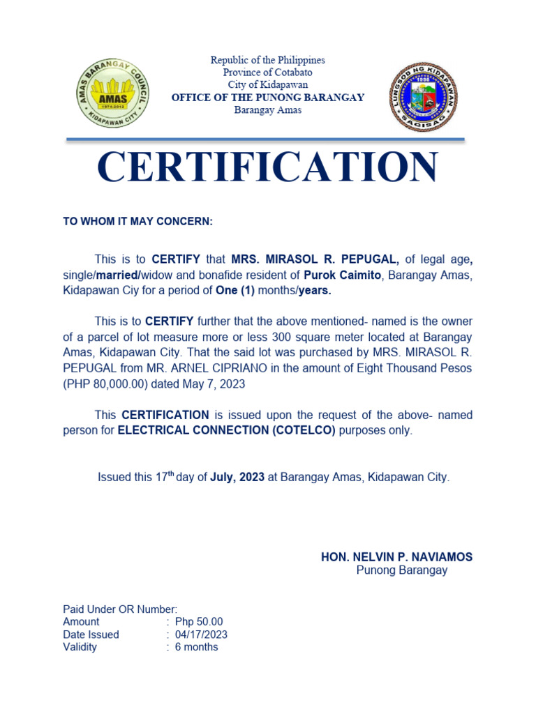 barangay-certification-electrical-connection-cotelco-pdf