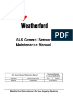SLS General Sensor Maintenance Manual