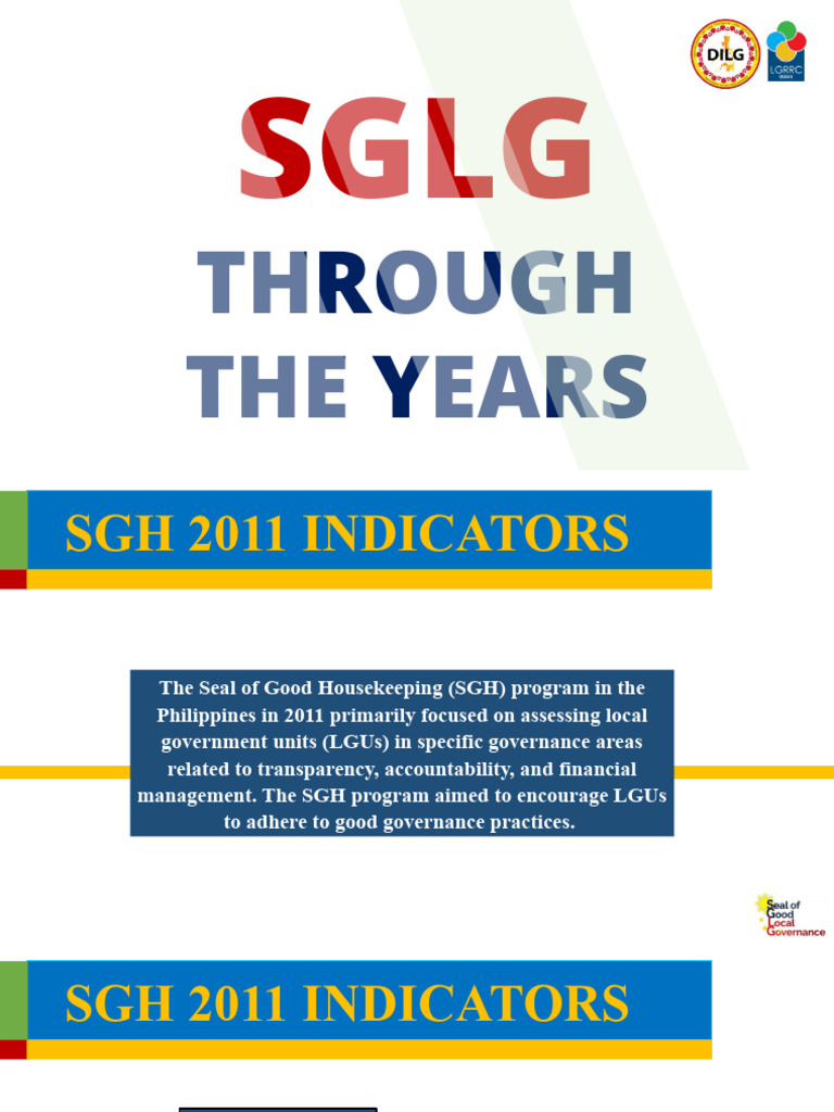 SGLG Governance Areas Overview | PDF | Governance | Economies