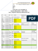 Programme Cours DCEM2 2023-2024-S1