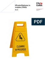 Level 2 Awards, Certificate, Diploma in Cleaning Principles (7695) Qualification Handbook, 2017