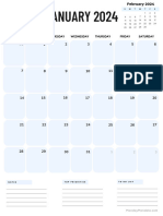 All Months Calendar - Longlength