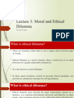 Moral and Ethics - Lecture 3
