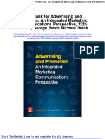 Download Full Test Bank For Advertising And Promotion An Integrated Marketing Communications Perspective 12Th Edition George Belch Michael Belch pdf docx full chapter chapter