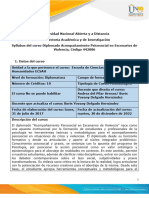 Syllabus Del Curso Diplomado Acompañamiento Psicosocial en Escenarios de Violencia