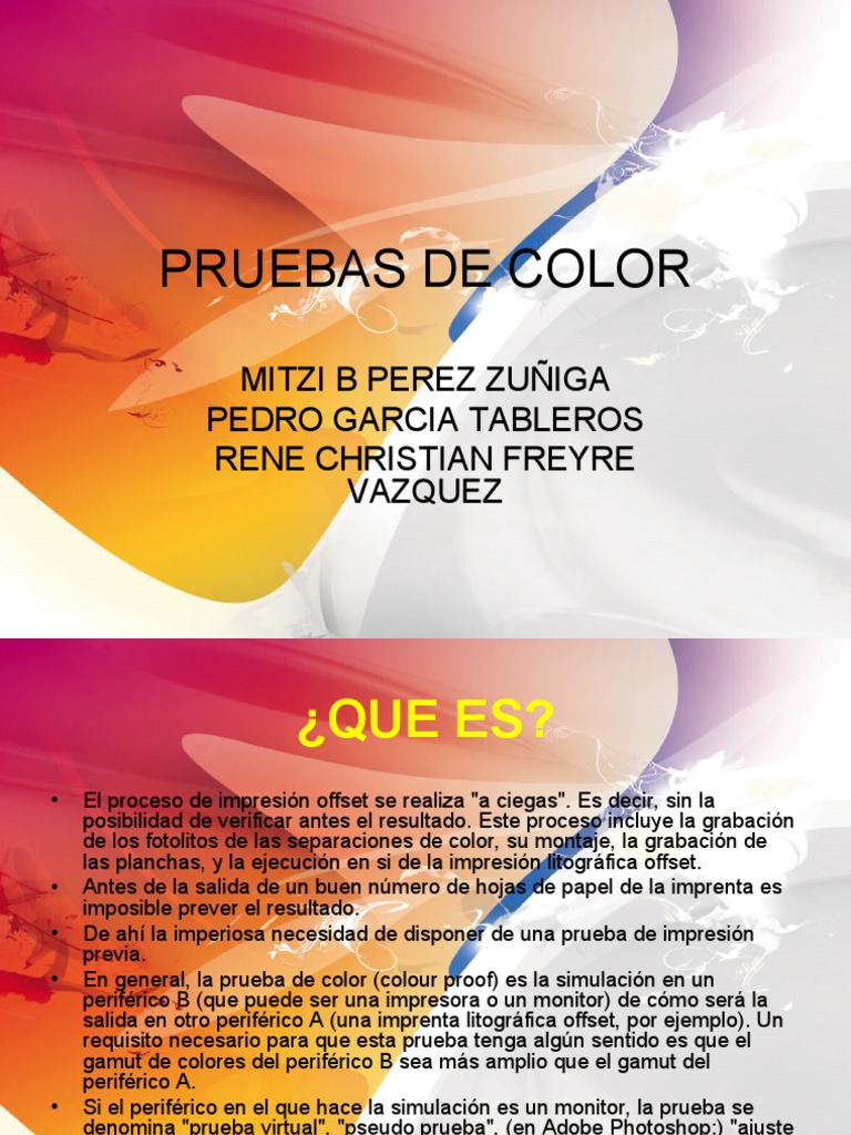 Color Proofs PDF Color Diseño gráfico