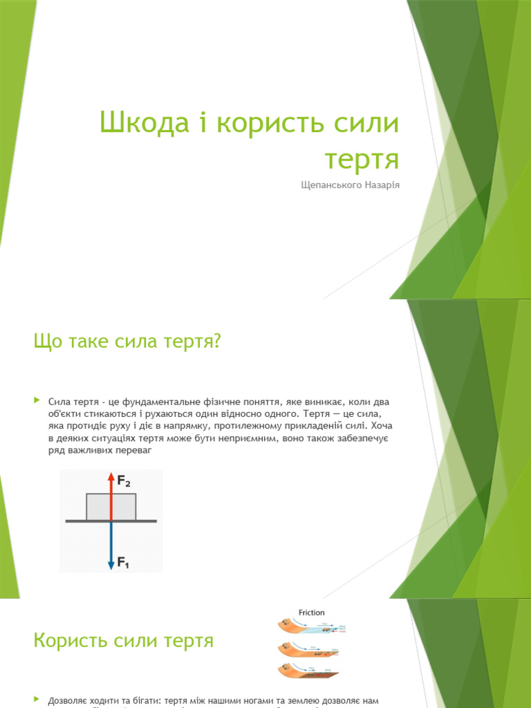 Сила тертя | PDF