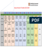 Homework Timetable Upper 2023-2024-1