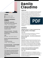 Currículo - Danilo Claudino