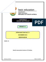 NSC 2012 Afrikaans HL P1 Nov 2012 Memo