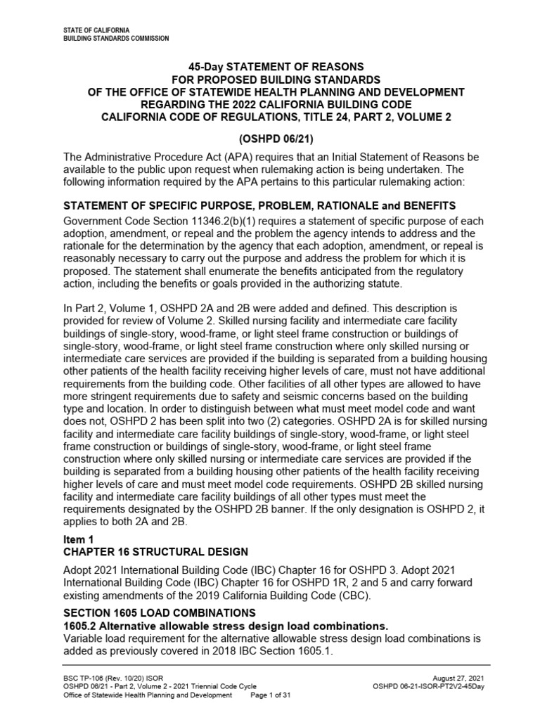 OSHPD Approved Building Standards 2022 | PDF | Deep Foundation ...