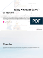 Understanding Newtons Laws of Motion