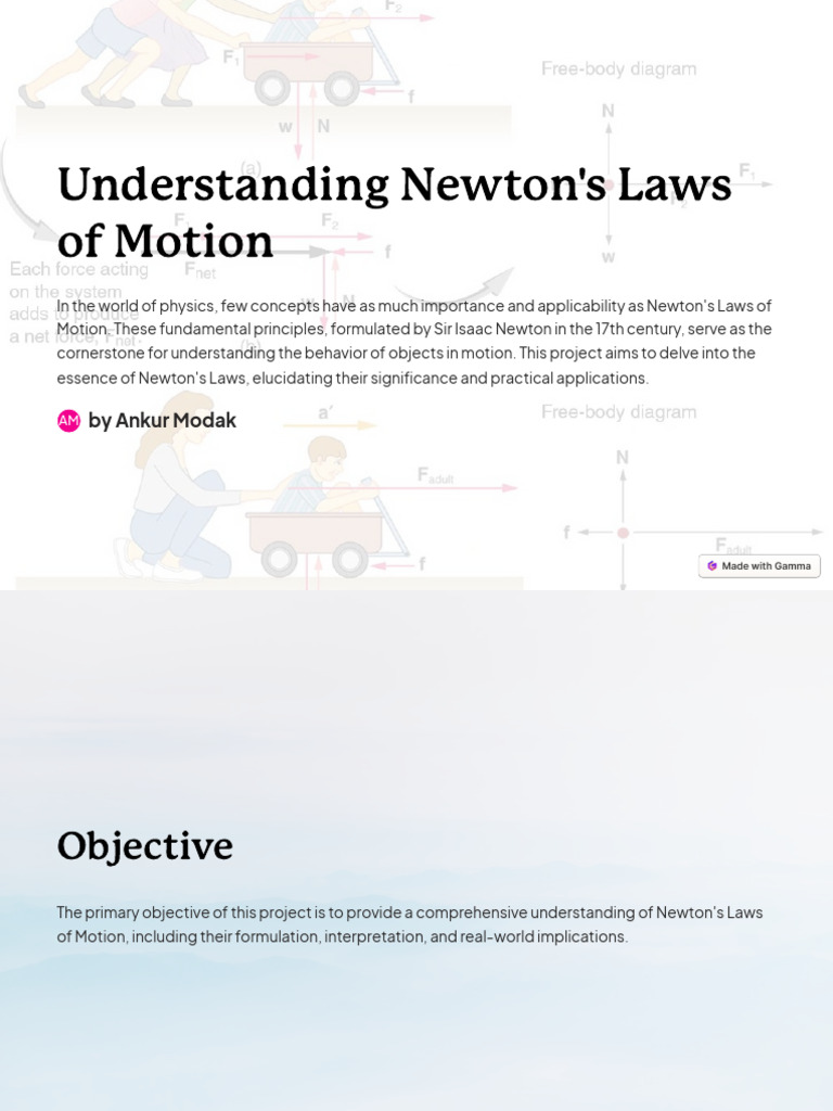 Newton's Laws of Motion Explained | PDF | Force | Inertia