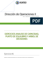 Dirección de Operaciones II (Ejercicios Cap, PE y Arbol de Decisiones)