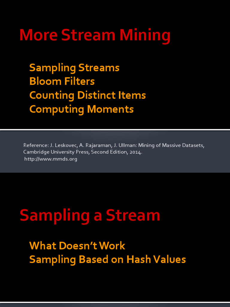 Stream Sampling Techniques Explained | PDF | Sampling (Statistics ...