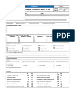 Formato de Permiso para Excavaciones y Zanjas