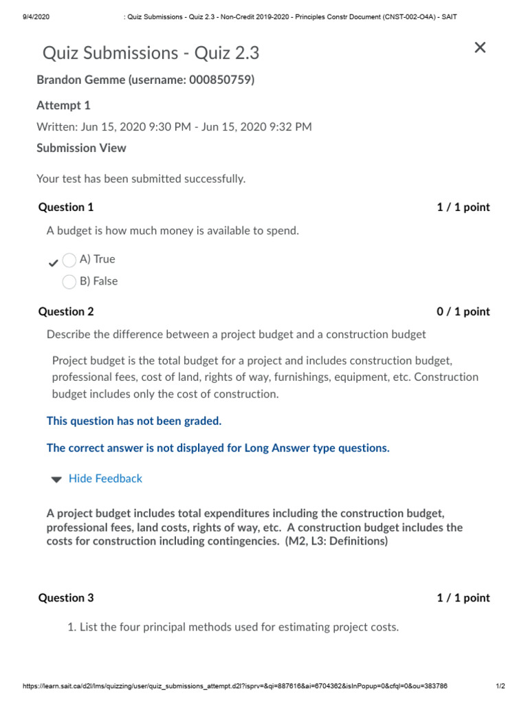 Quiz 2.3 Submission Overview - CNST-002-O4A | PDF | Economies
