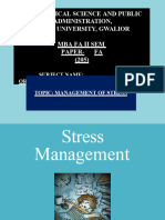 MBA FA II SEM 205 (Stress of Management)