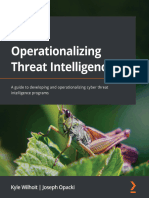 Operationalizing Threat Intelligence - A Guide To Developing and Operationalizing Cyber Threat Intelligence Programs