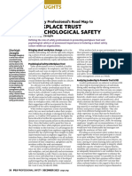 Workplace Trust & Psychological Safety: The Safety Professional's Road Map To