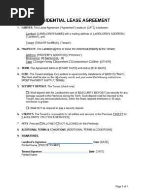 Simple-1-Page-Residential-Lease-Agreement