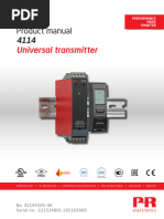 Product Manual: Universal Transmitter