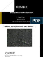Lecture 3. Transportation and Urban Form - 1