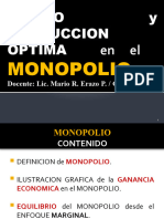 Produccion Optima en Monopolio Lic. Mario