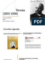 Ferdinand Tönnies - Comunidad y Sociedad Wessenwill y Kurtwill