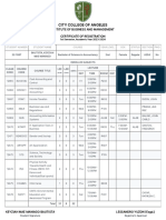 City College of Angeles: Institute of Business and Management Certificate of Registration