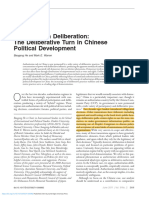 The Deliberative Turn in Chinese Political Development