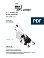Craftsman Lawn Mower Model 917370733