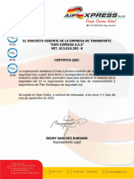 Certificacion Linea Base Medicion