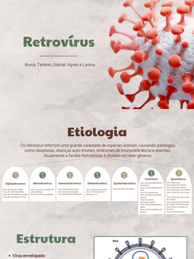Retrovírus em Animais: Diagnóstico e Casos | PDF | Vírus | Remédio