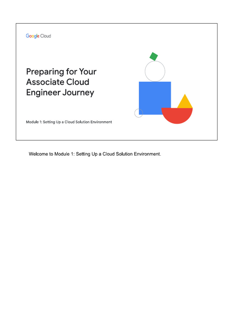 Setting Up A Cloud Solution Environment | PDF