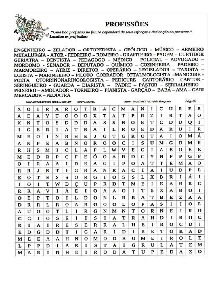 CAÇA PALAVRAS Imprimir | PDF