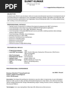 Sumit Kumar - Resume