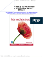 Full Solution Manual For Intermediate Algebra 13Th Edition Marvin L Bittinger PDF Docx Full Chapter Chapter