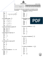 Prueba Diagnóstica de Matemáticas 8° Grado