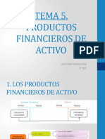 Tema 5. Productos Financieros de Activo