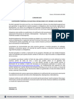 Comunicado Suspensión de Operaciones - 25ENE24