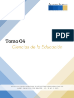 Tomo 04: Ciencias de La Educación