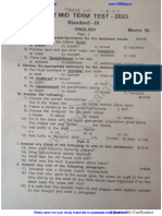 9th English 1st Mid Term Exam 2023 Original Question Paper Theni District PDF Download