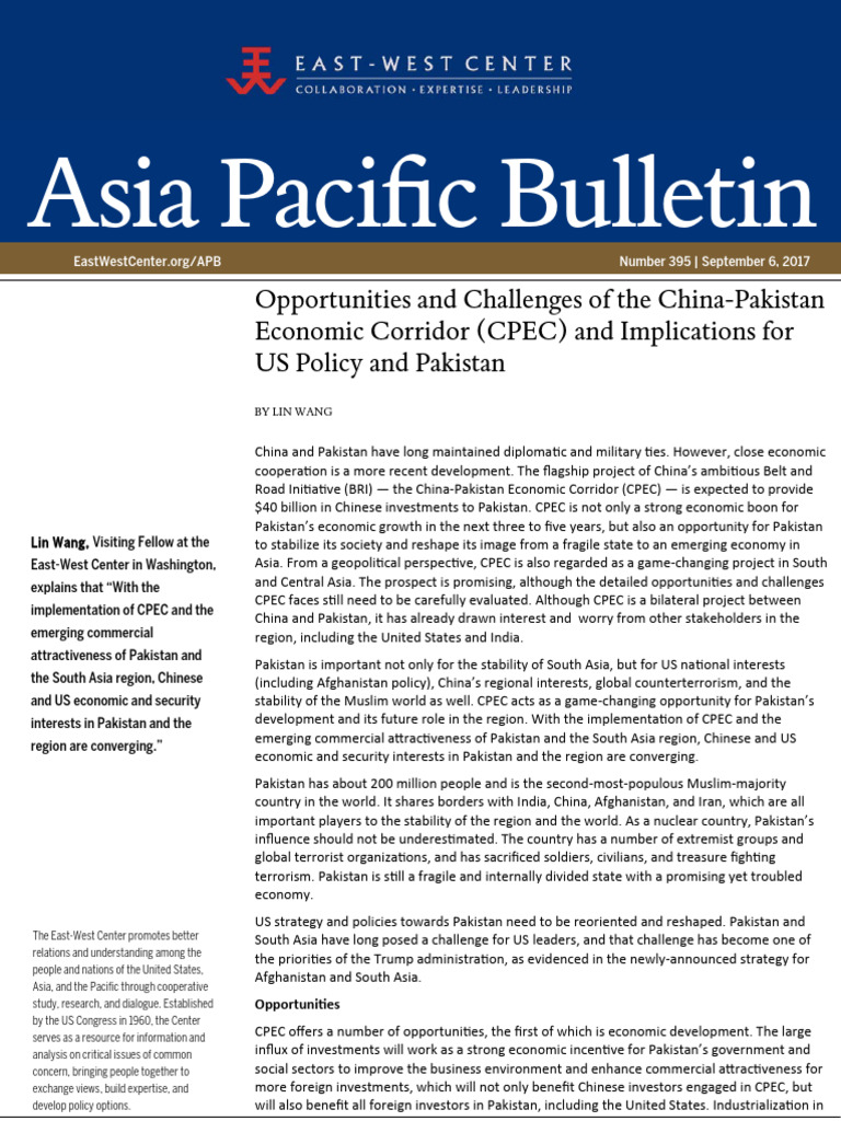 CPEC: US Policy and Pakistan's Future | PDF | Pakistan | China