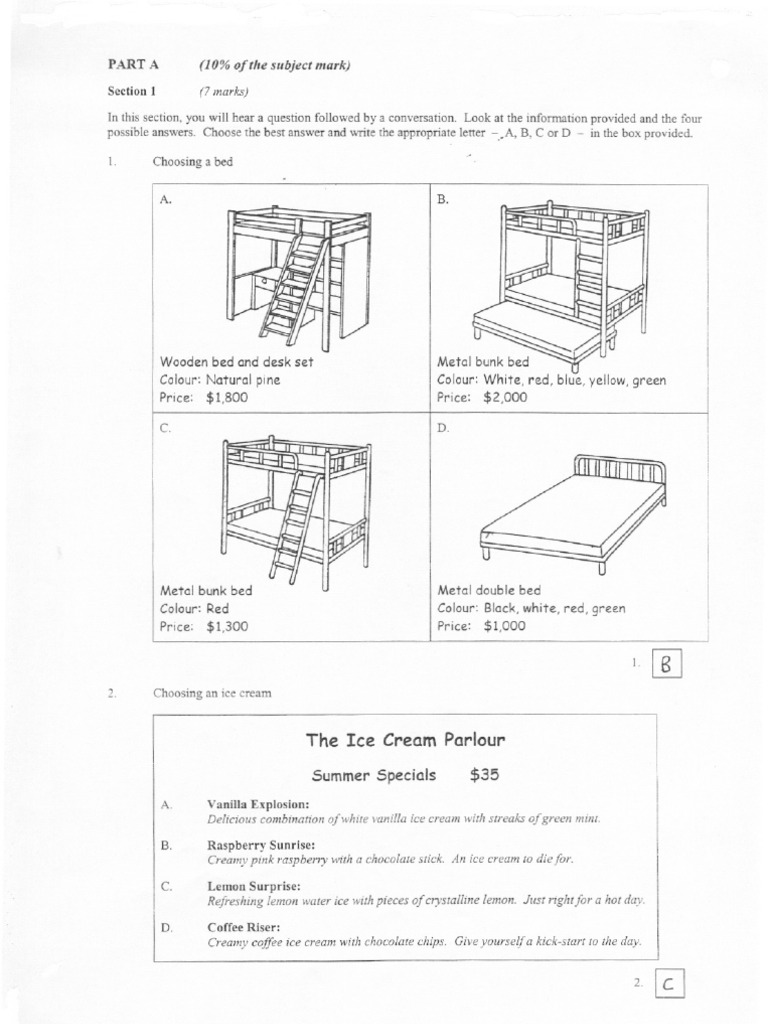 CE English 2003 Paper 3 Marking Scheme PDF