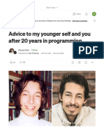Advice To My Younger Self and You After 20 Years in Programming - by Alexey Inkin - Dev Publicity - Dec, 2023 - Medium