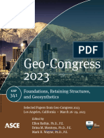 Geo Congress 2023 Foundations, Retaining Structures, and Geosynthetics